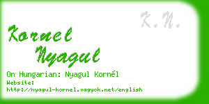 kornel nyagul business card