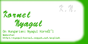 kornel nyagul business card